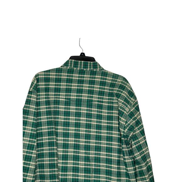 Ely Cattleman Men's Shirt Western Textured Plaid Button Up Long Sleeve Green XXL - Picture 10 of 11